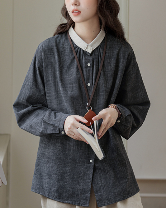 Nella Contrast Collar Shirt