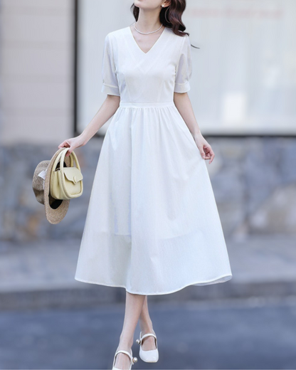 Arden Light Pleat Midi Dress