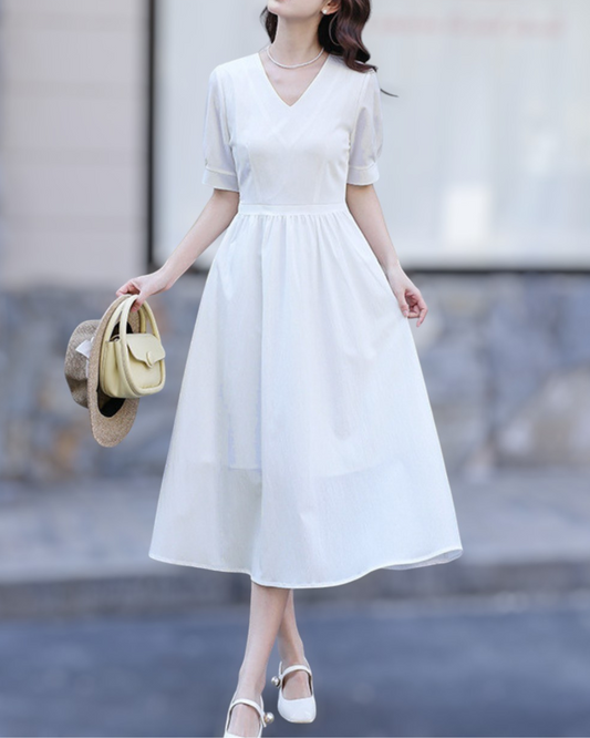 Arden Light Pleat Midi Dress