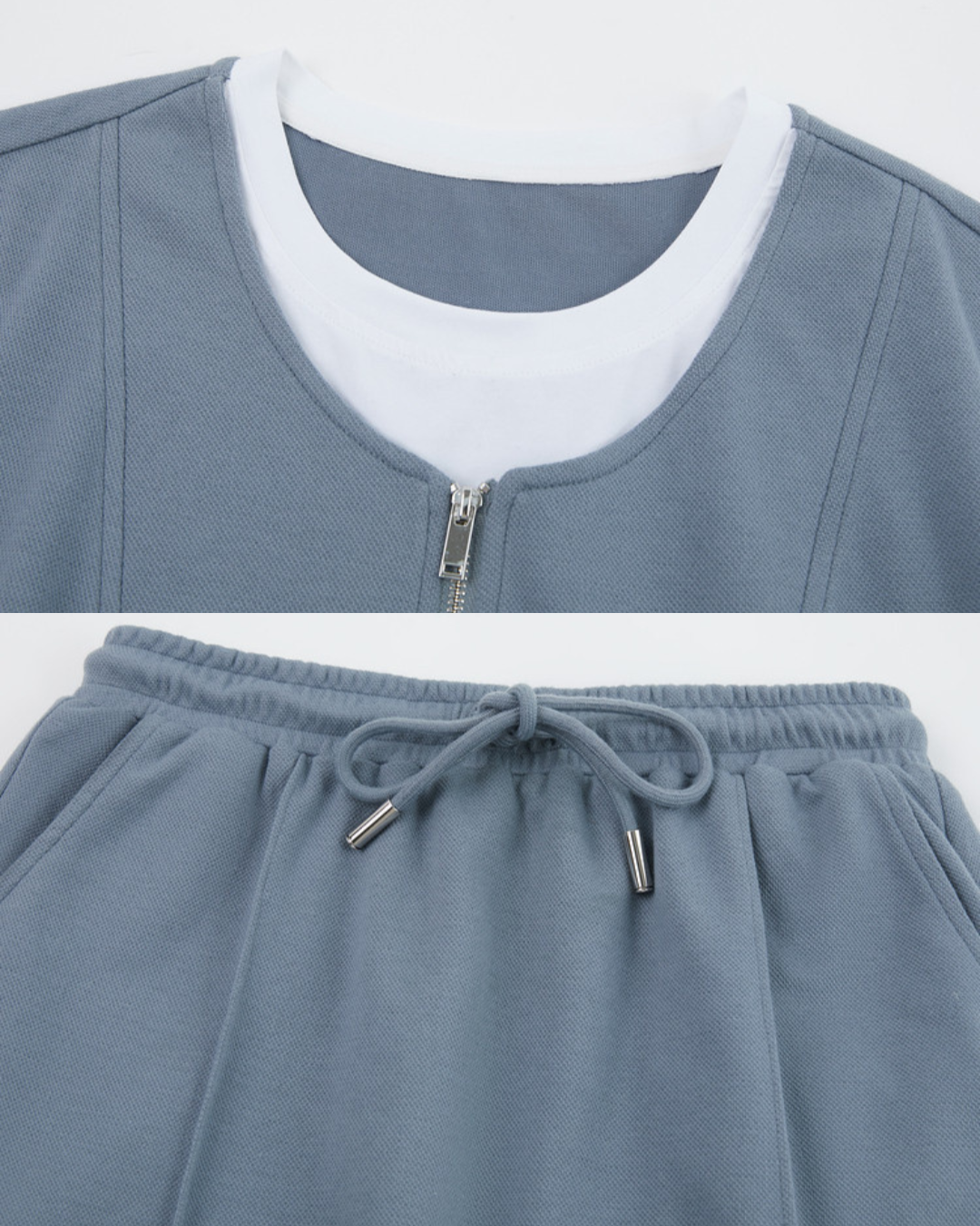 Everly Mock Layer Midi Skirt Set