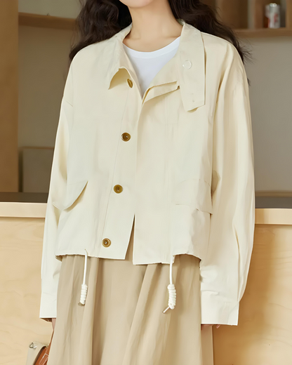 Elodie Calm Cotton Drawstring Jacket