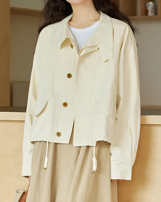 Elodie Calm Cotton Drawstring Jacket