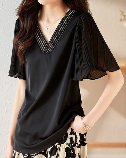 Aria Light Pleat Blouse