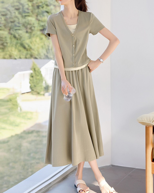 Siena Layered Calm Skirt Set
