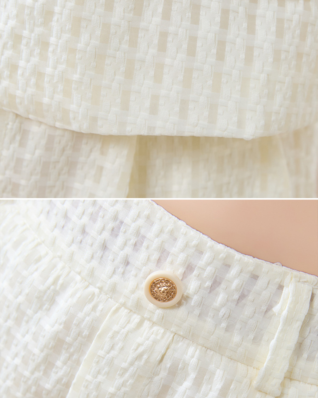 Lyna Textured Pocket Short Set