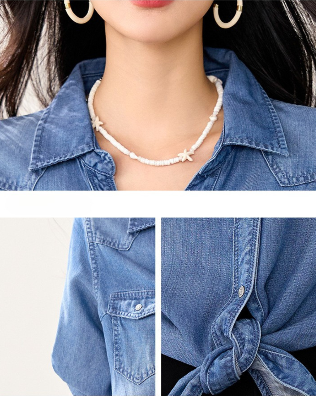 Marlowe Soft Tie Denim Shirt