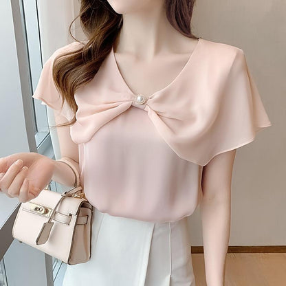 Celine Pearl Petal Blouse