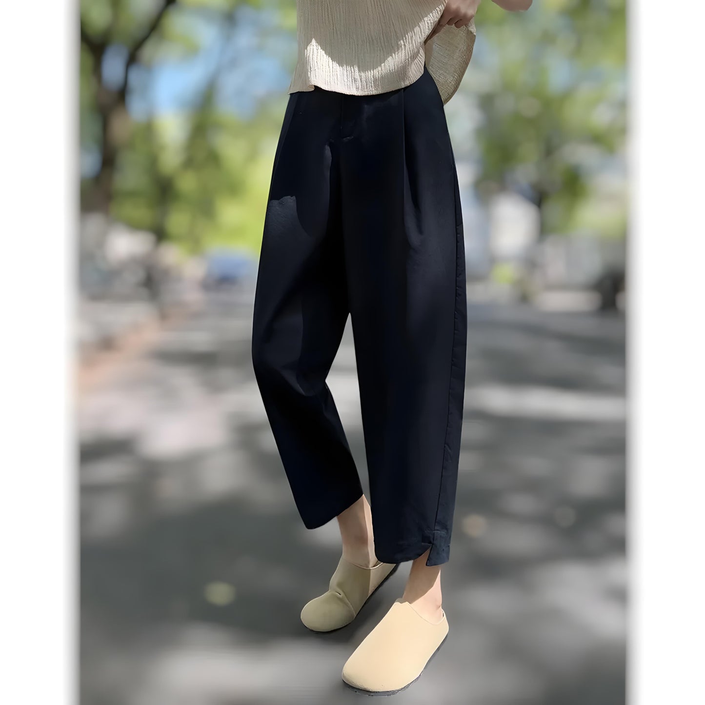 Noa Soft Barrel Cropped Pants
