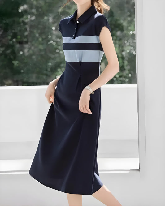 Serena Line Polo Midi Dress